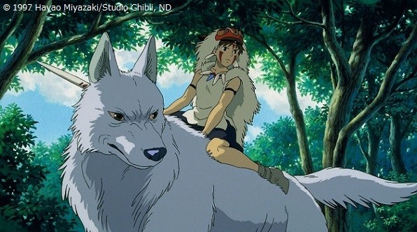 Iconic scene from Princess Mononoke, airing August 29 on Nippon TV's Friday Road Show