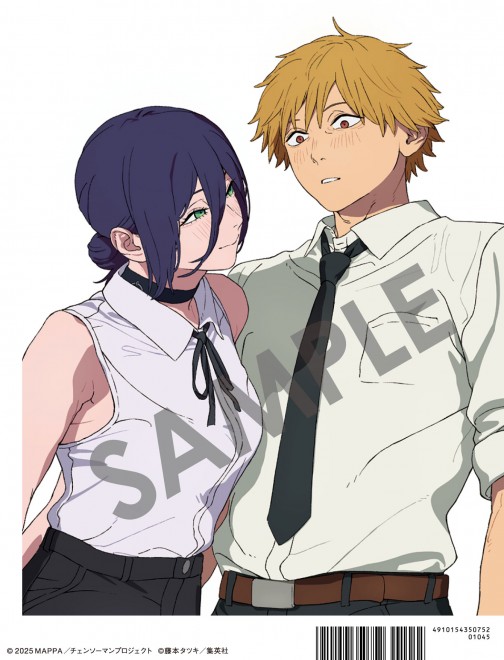 SCREEN Alpha's dual cover featuring Denji and Reze from the Chainsaw Man: Reze Arc film