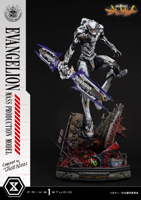 Evangelion Mass Production Model polystone statue