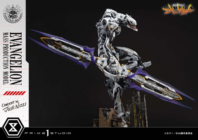 Evangelion Mass Production Model polystone statue