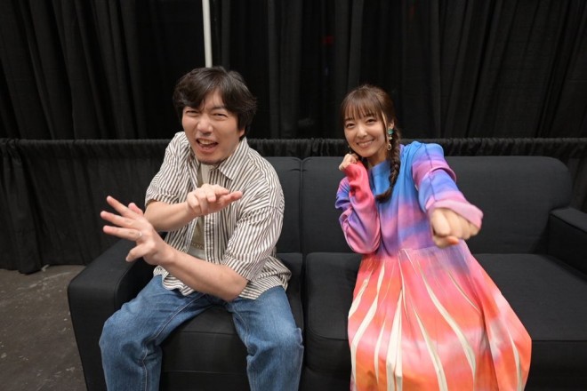 Kenichiro Matsuda and Emiri Kato appear on stage at the SPY×FAMILY panel at Anime NYC 2025