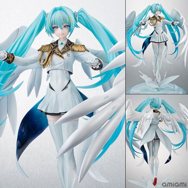 Hatsune Miku Wing Gundam Zero EW figure from Gundam 45th Anniversary project featured in AmiAmi August 2025 ranking pickup