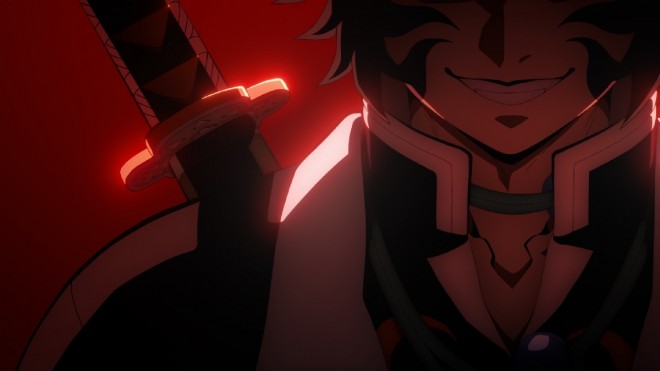 Scene cut from Demon Slayer: Kimetsu no Yaiba – The Movie: Infinity Castle – Part 1: Akaza Returns 