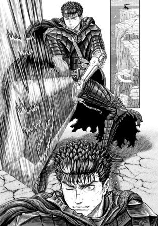 A panel from Berserk