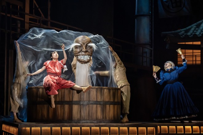 Stage photo of Chihiro in Spirited Away, taken by Johan Persson, included for Seoul play promotion.