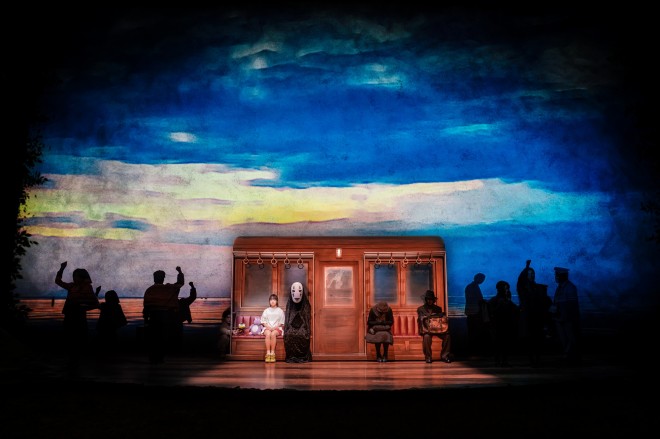 Stage photo of Chihiro in Spirited Away, taken by Johan Persson, included for Seoul play promotion.