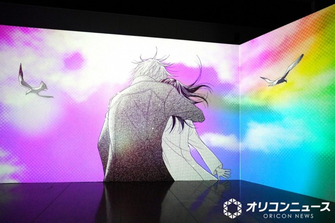 Exhibition view of Betsucomi 55th ANNIV. BEYOND THE PAGE