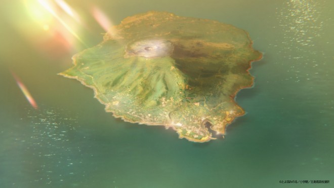 A scene from the Kore Kaite Shine (Draw This and Die) TV anime teaser PV, showing Ai and her friends creating manga at Oshima Minami High School.