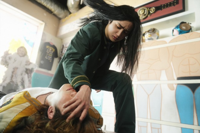 Scene stills from the live-action film “WIND BREAKER,” starring Koshi Mizukami as Haruka Sakura, highlighting the characters’ emotional drama and intense fight sequences.