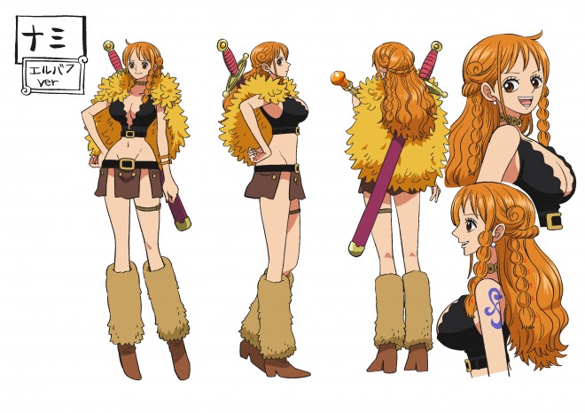 Character design of Nami from the upcoming ONE PIECE Elbaph Arc