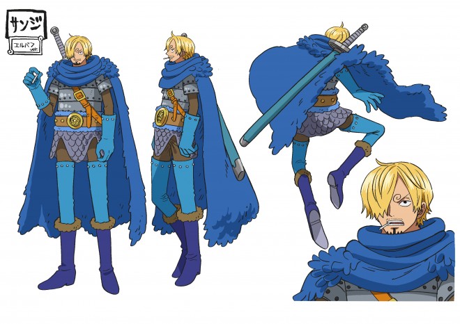 Character design of Sanji from the upcoming ONE PIECE Elbaph Arc