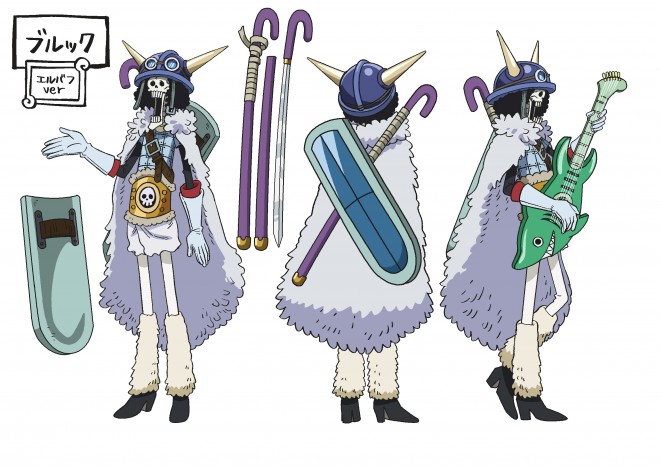 Character design of Brook from the upcoming ONE PIECE Elbaph Arc