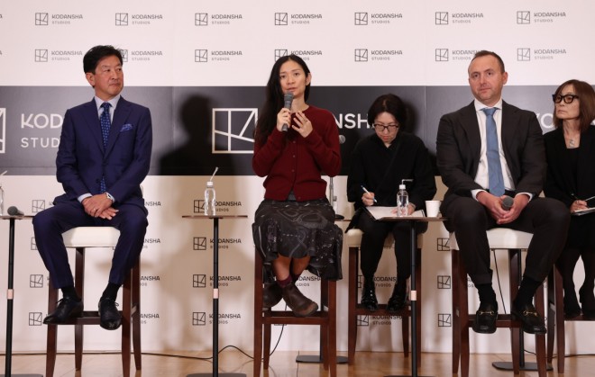 Scene from the Kodansha Studios launch press conference held in Tokyo