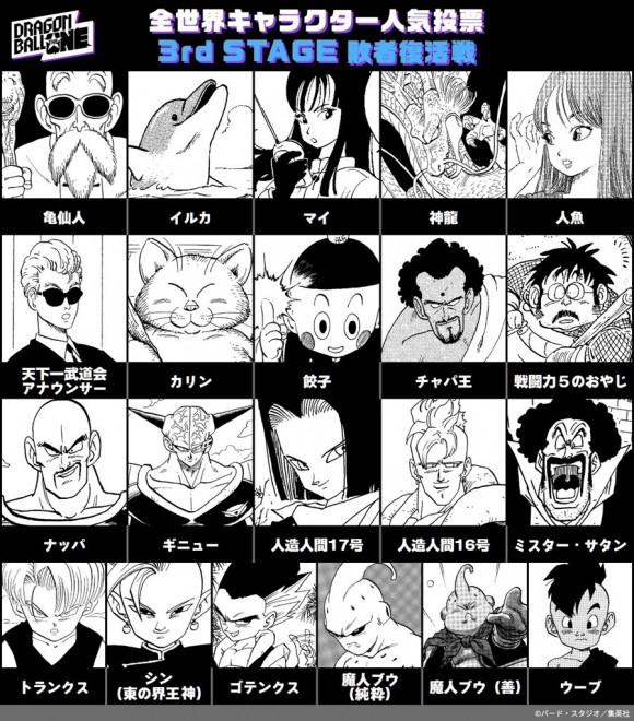 2nd Stage: Dragon Ball global character popularity poll