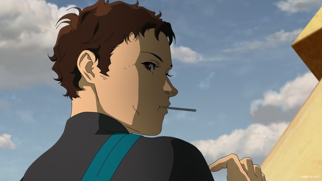 A scene cut from Mobile Suit Gundam Hathaway: The Sorcery of Nymph Circe