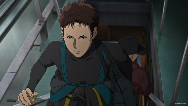 A scene cut from Mobile Suit Gundam Hathaway: The Sorcery of Nymph Circe