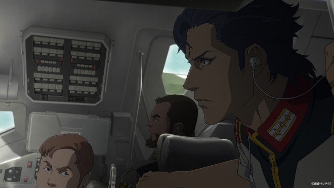 A scene cut from Mobile Suit Gundam Hathaway: The Sorcery of Nymph Circe