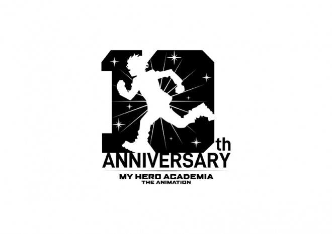 My Hero Academia The Animation 10th Anniversary logo