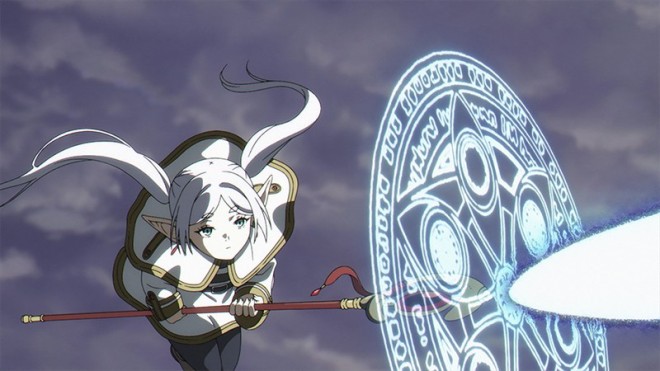Frieren using magic