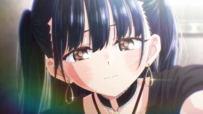 New scene still from the theatrical anime film The Dangers in My Heart.