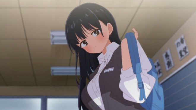 New scene still from the theatrical anime film The Dangers in My Heart.