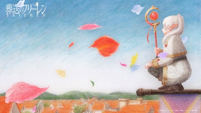 Frieren Featuring the Spell to Produce a Field of Flowers