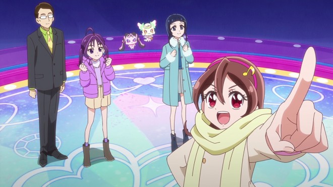 Scene from You and Idol Pretty Cure