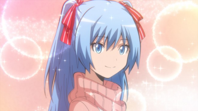 Scene cut from the anime film Assassination Classroom the Movie: Everybody’s Time