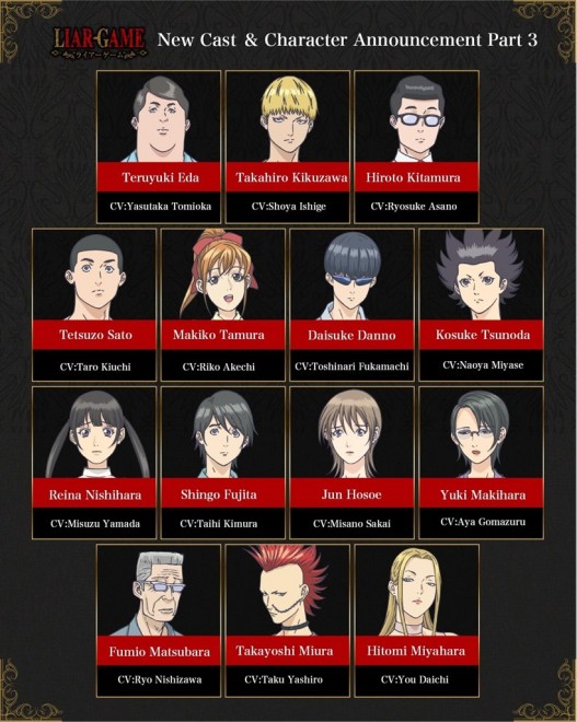 LIAR GAME Characters List