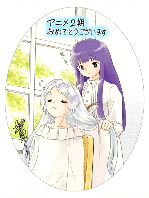 Rumiko Takahashi Draws Frieren and Fern in Heartwarming Scene