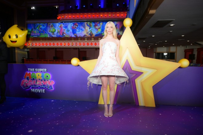 Anya Taylor-Joy at The Super Mario Galaxy Movie world premiere in Kyoto’s Minamiza Theatre