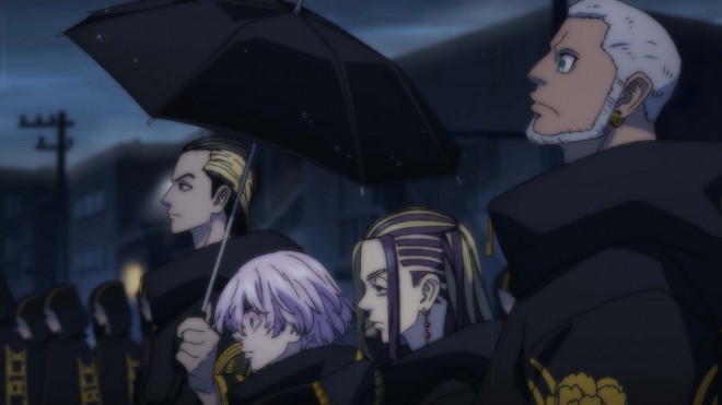 Scene cut from Tokyo Revengers: War of the Three Titans Arc