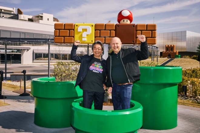 Shigeru Miyamoto and Chris Meledandri