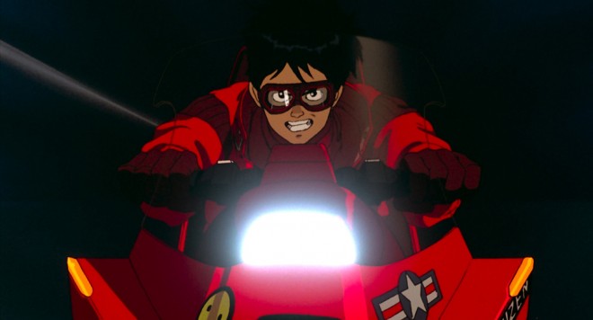 Scene cut from the 4K remastered anime AKIRA