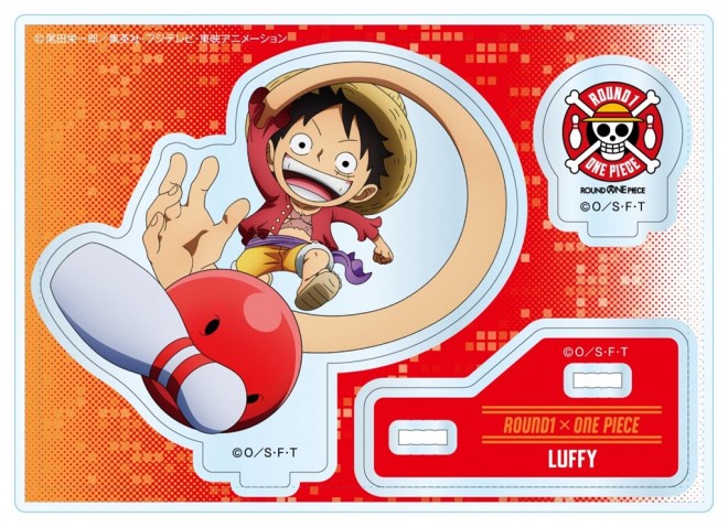 Round1 x ONE PIECE collaboration illustration merchandise: Chibi Character Acrylic Stand