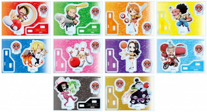 Round1 x ONE PIECE collaboration illustration merchandise: Chibi Character Acrylic Stand
