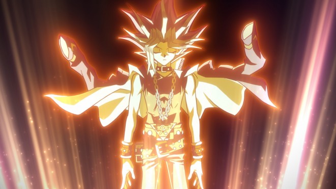 Scene from the special animation commemorating the KAZUKI TAKAHASHI YU-GI-OH! ART WORKS exhibition