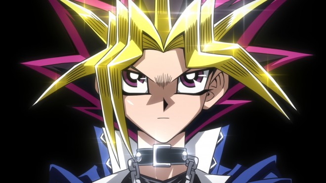 Scene from the special animation commemorating the KAZUKI TAKAHASHI YU-GI-OH! ART WORKS exhibition
