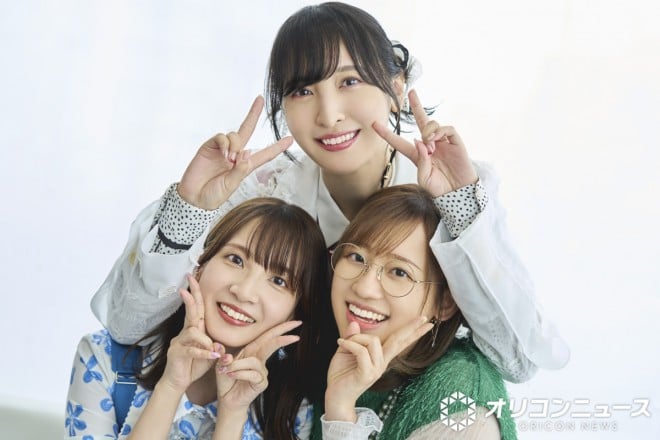 Magic Knight Rayearth: (Back) Ayane Sakura, (Front, from left) Rumi Okubo, Rie Takahashi