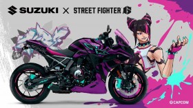 "Street Fighter 6" x Suzuki Reveal Special Collaboration Motorcycle Inspired by Juri's Iconic Spider Design